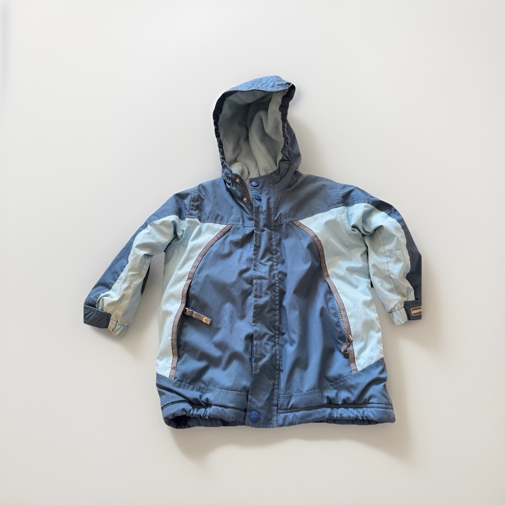 REI Toddler 3T Winter Snow Coat Blue Hooded Insulated Kids Jacket